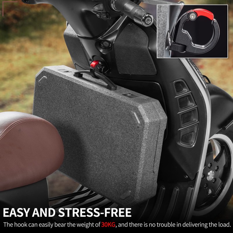 Lorababer Scooter Motorcycle Accessories Motorcycle Hook Hanger Cargo Carry Holder
