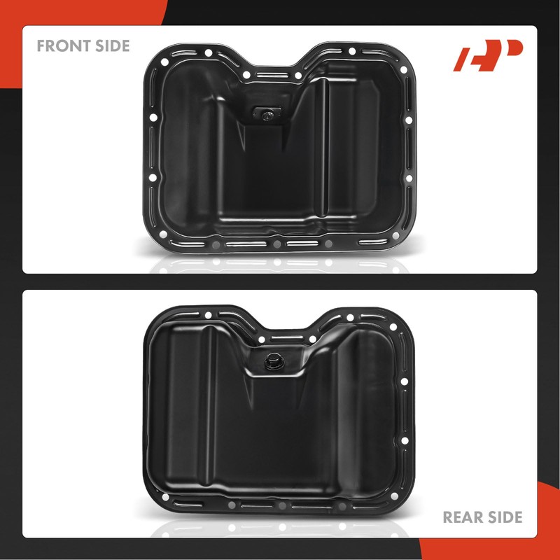 A-Premium Engine Oil Pan Sump with Drain Plug Compatible with
