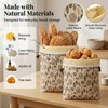 Fruzmzk Reusable Beeswax Bread Bag Sourdough Storage 17 x 13