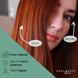 Henna-Pulver (227g) Natürliche Henna Pflanzen-Haarfarbe, Naturkosmetik - 100% Natürliche rote Haarfarbe aus Indien (Lawsonia Inermis) - Real Earth Stories®
