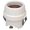 Leviton Medium Base, One-Piece, Keyless, Incandescent, Unglazed Porcelain Lampholder, Front