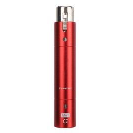Inline Microphone Preamp Lossless Amplification Dynamic Active Inline Mic Booster Preamplifier with 28dB Gain for Broadcasting Live Streaming Red
