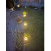Puncools Solar Lights Outdoor Garden,2 Pack Waterproof Solar Ground Lights