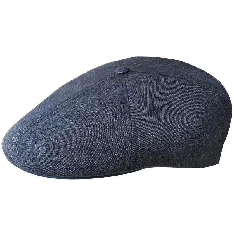 Kangol Wool Flexfit 504 Flat Cap, Blue (Denim), Large (Manufacturer