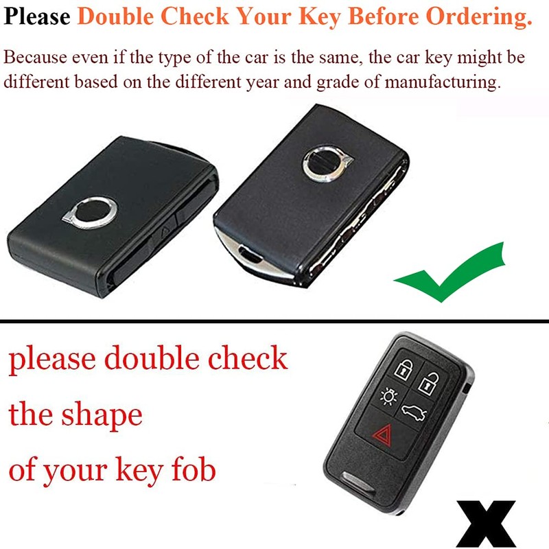 SANRILY 1 Pcs for Volvo Key Fob Cover XC90 XC60