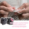 DALAETUS 2 Pcs Sad Hamster Set, Cute Knitted Hamster Keychain