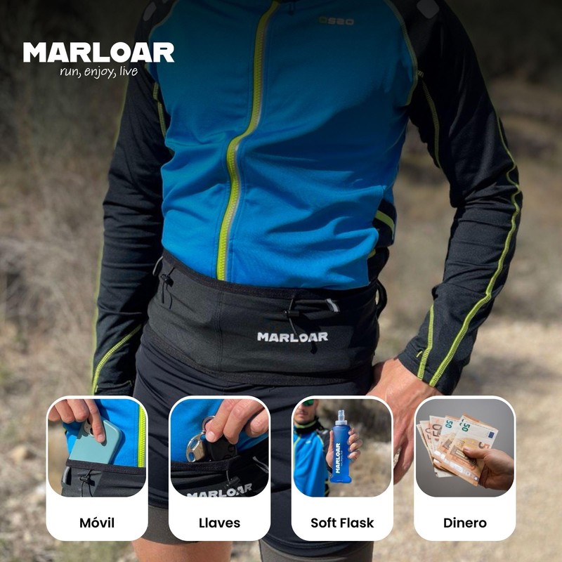 MARLOAR Running Belt + Soft Flask 250 ml Gift -