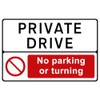 The Signal Range Pack of 2 rigid plastic signs 300mm