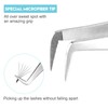 Ms.Queen Volume Tweezers For Eyelash Extensions, Fiber Tip Grip Lash