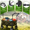 Adjustable Wagon Push Handle Attachment - Foldable Universal Push Pull