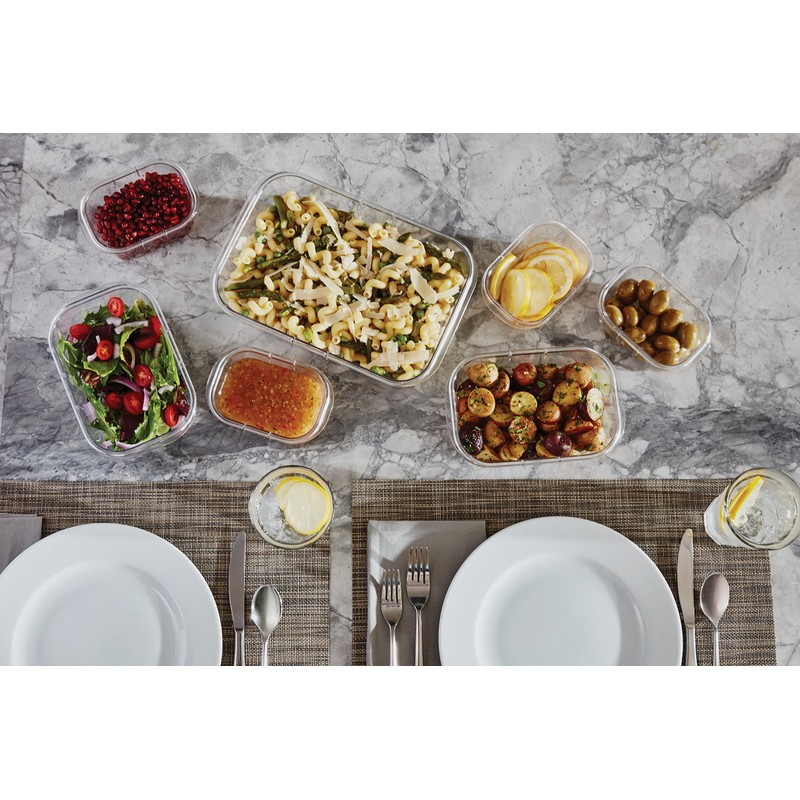 Rubbermaid Brilliance Food Storage Container, Medium, 3.2 Cup, Clear 1991156