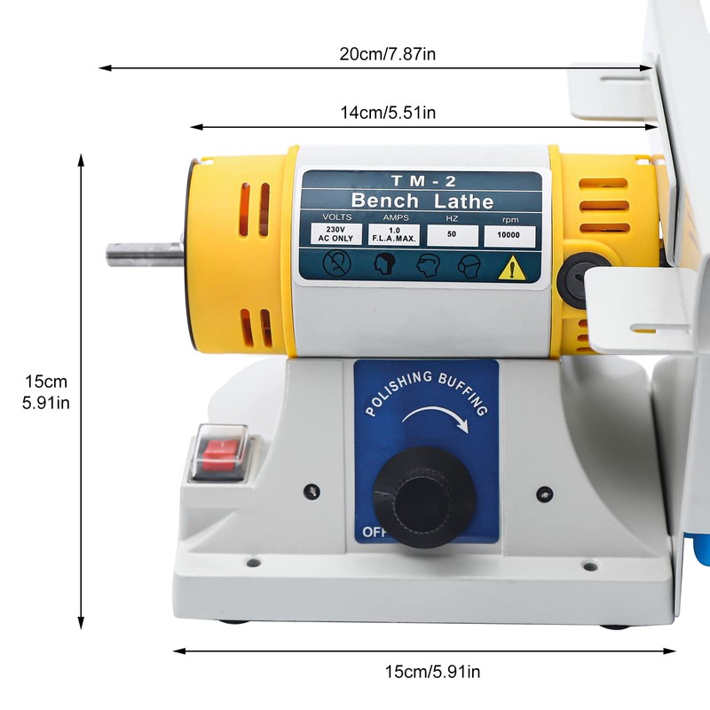 Jewelry Rock Polishing, 320W 110V Desktop Multi-Function Grinder Jewelry Gem