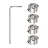 sourcing map 4pcs 7mm Drill Stop Collar Set Depth Stop,
