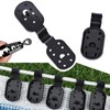 100Pcs Shade Cloth Clips, Sun Shade Clips - Black Plastic
