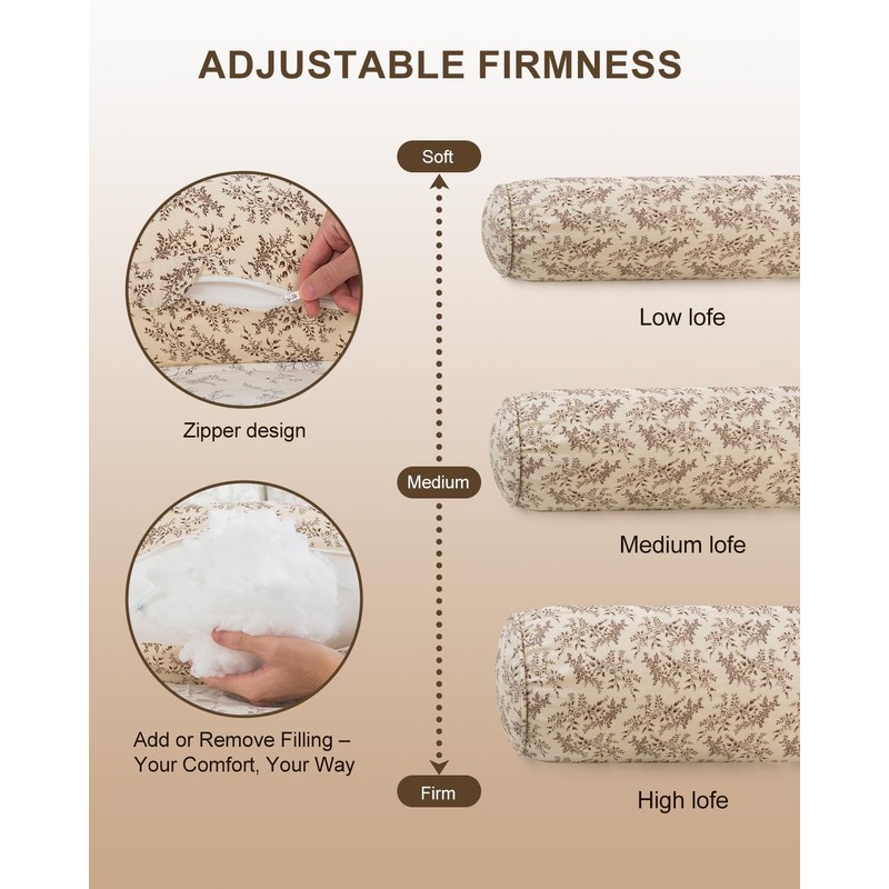 Roseyat 55 Inch Long Body Pillow for Adults – Firm