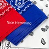 Junvena Cotton Bandanas 12 packs 22"X 22" Double Sides Printed