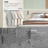SZJoyBet Laundry Drying Rack Collapsible, Wall Mounted Clothes Drying Rack,
