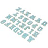 26 Pcs Iron On Letters A to Z Blue Letters