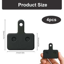 tiyiyok 4 Paar Bremsbeläge Fahrrad, Scheibenbremsbeläge, Fahrradbremsen Beläge, High Performance Bremsbeläge, Langlebig, Geräuscharme Scheiben, die Meisten Bremsmodelle