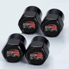 4Pack Anti-Corrosion Tire Valve Stem Caps Metal Black fit for