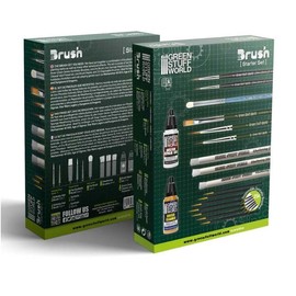 Green Stuff World for Models & Miniatures Hobby Brush Starter Set 11644