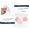 PACKOVE 3pcs Portable Travel Bottles Toiletries Leakproof Squeeze Dispenser for
