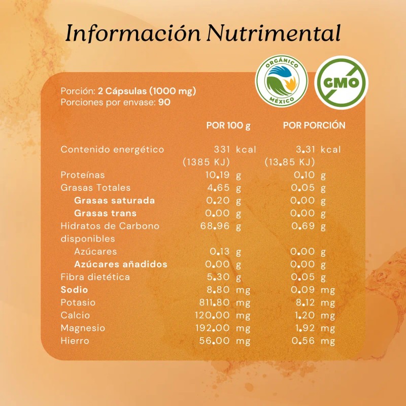 Crcuma Orgnica Pimienta Negra 180 Caps Veganas Seremony Sin Sabor