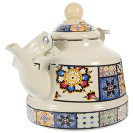 Luxshiny Enamel Teapot Japanese Enamel Kettle Stove Top Kettle Retro Tea Kettle Water Kettle Enamelware Kettle Tea Pots for Stove Top Cold Water Jug Hot Water Portable Coffee Pot