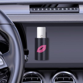 QUIINWNR Upright Chapstick Holder Car Accessories, Can Space Saving, Easy to Store, Keep The Car Interior Tidy, Universal for Men and Women Suitable for Various Sedans, SUV, RV (Pink Diamond)