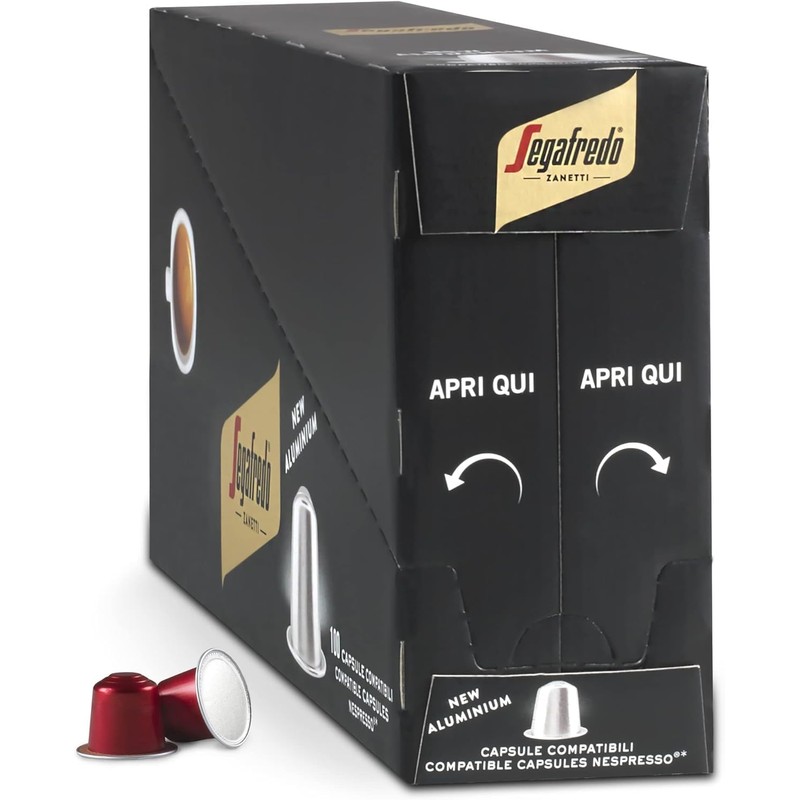Segafredo Zanetti - 100 Nespresso® * Compatible Capsules, Classico Coffee,