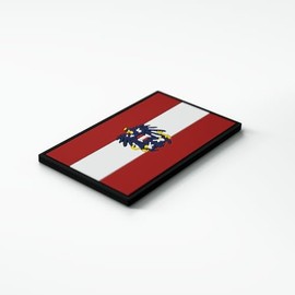 Patch Force - Austria Flag Rubber Patch (Colour) 8 x 5 cm - As a Badge for Uniforms, Protective Vest, Use Bag, Jacket or Backpack - For German Armed Forces, Police and Military
