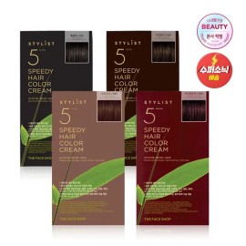 The Face Shop [2ea] 스타일리스트 5분 스피디 헤어 컬러크림 [2pcs] Stylist 5-Minute Speedy Hair Color Cream