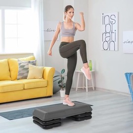 Venbytech for 28'' Step Platform W/4 Riser Exercise Workout Stepper