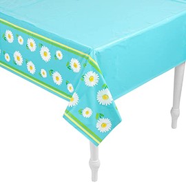 Fun Express Daisy Party Plastic Tablecloth