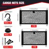 Tuanse 4 Pcs Stretchable Small Cargo Net Pocket Storage Mesh