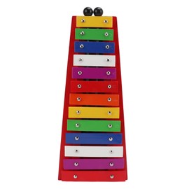 Colorful Xylophone Aluminum Birch 13 Tones Professional Glockenspiel for Creating Music