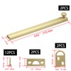Bitray Brass Slide Bolt Latch 6 Inch Equipped with Strike