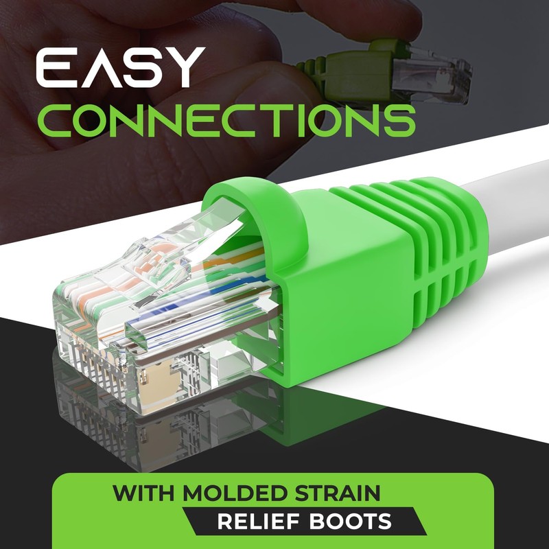 GearIT - Cable Ethernet Cat6 para exteriores con revestimiento de