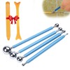 6-Piece Tool Scraper Kit, Joint Smoother Set, 4 Metal Ball