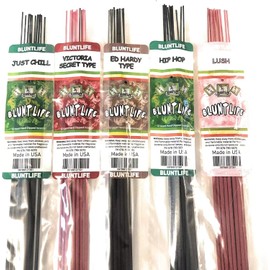 BluntLife x4 BluntLife Long JUMBO Incense Sticks Air Freshener 19" 25ct Hand Dipped RANDOM
