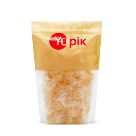 Yupik Honey Barley Sugar Candies, 2.2 lb (35.2 oz), Individually Wrapped Hard Candies, Gluten-Free, Low-Calorie, Fat-Free, Sweet Honey Flavour, Ideal for Snacking & Gifting