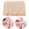 Magenta Palillos Palos De Naranjo Empujador Cuticula Manicure Paqete