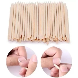 Magenta Palillos Palos De Naranjo Empujador Cuticula Manicure Paqete