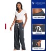 U.S. Polo Assn. Wide Leg Charcoal Grey Sweatpants for Women