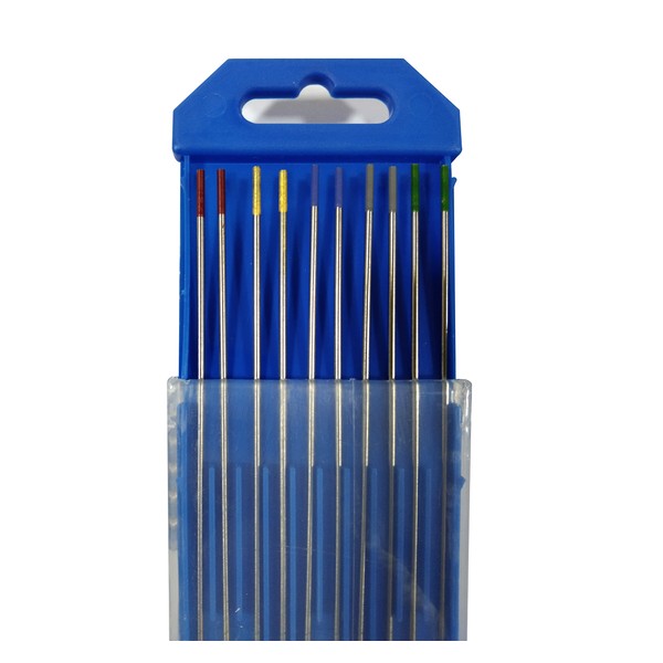 Kingsrey TIG Welding Tungsten Electrodes Diam.1.6mm, 1.6x175mm 10pcs Mixed Packaging,