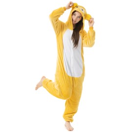 Katara 1744 – Rilakkuma Bear Costume Onesie / Jumpsuit Onesie Bodysuit for Adults, Women, Men, Pyjamas, Unisex – Many Different Animals