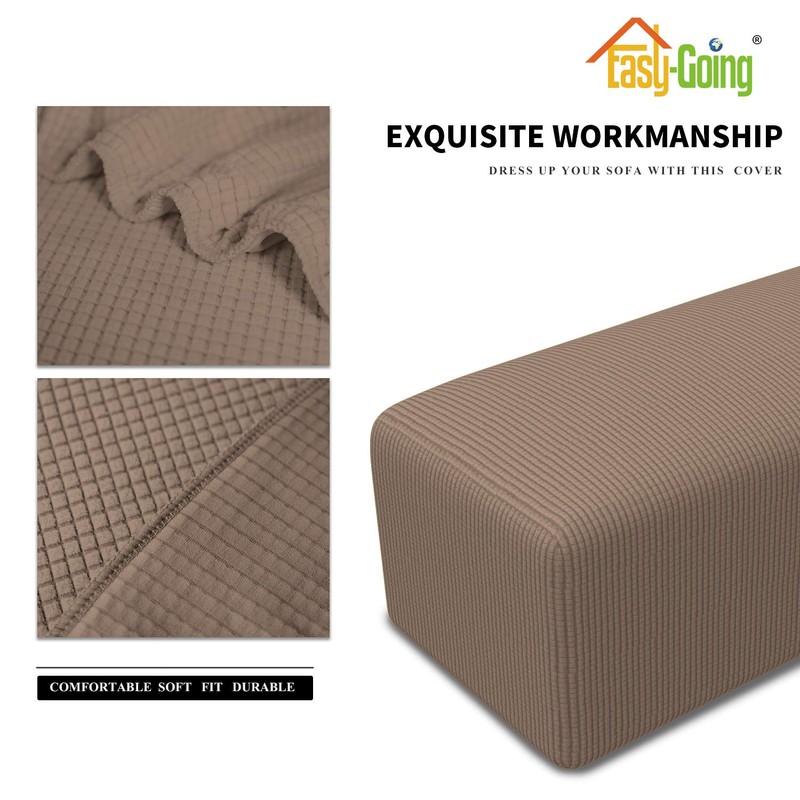 Easy-Going Funda otomana elástica fácil de Usar, Taburete de Almacenamiento