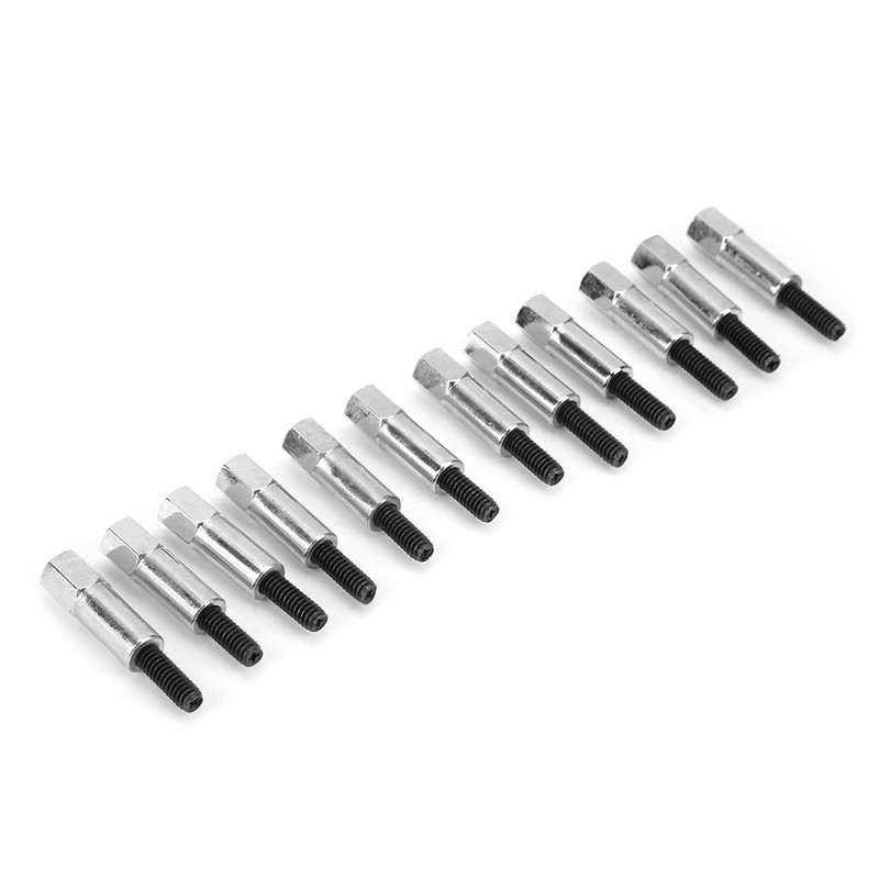 12 Pcs Chrome Valve Cover Bolt Set Fits for Ford
