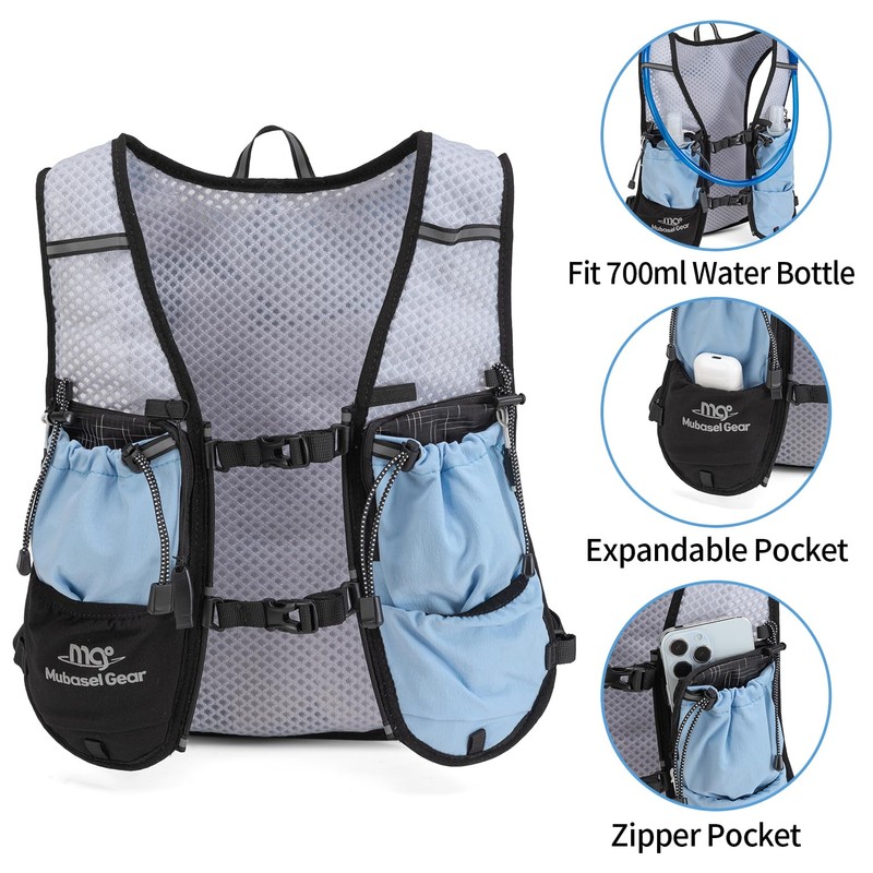 Lightweight Running Vest for Women & Men Hydration Backpack Pack