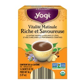 Yogi Tea Rich & Robust Morning Vitality (Pack 3) - 48 Tea Bags - Contains caffeine - Supports Energy - Inlcudes Roasted Chicory, Cinnamon, Ginger & More